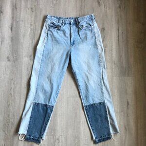 BLANKNYC The Howard Patchwork Loose Fit Blue Jean size 31